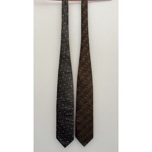 PRINCIPE Neckties Men's Multicolor 100% Silk Made In Italy Lot Of (2) Preppy